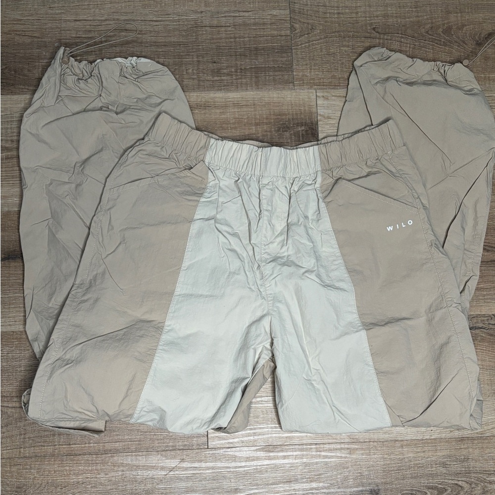 Wilo The Label Two-Tone Parachute Cargo Pants Size M